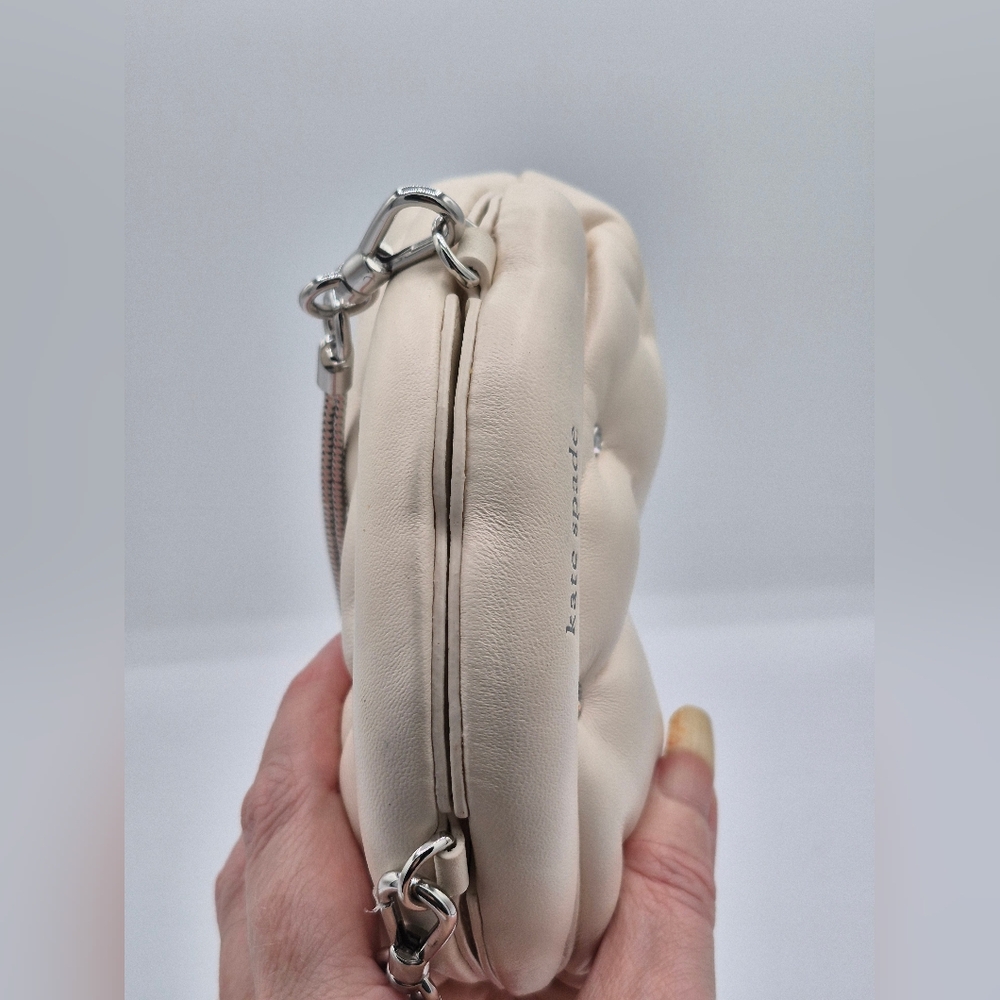 Kate Spade Ivory Quilted Cloud Mini Crossbody Bag - Picture 8 of 9